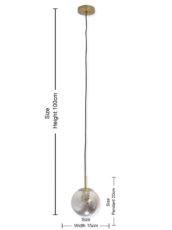 Metal_Modern_Smokey_Glass_Pendant_Light_Silver