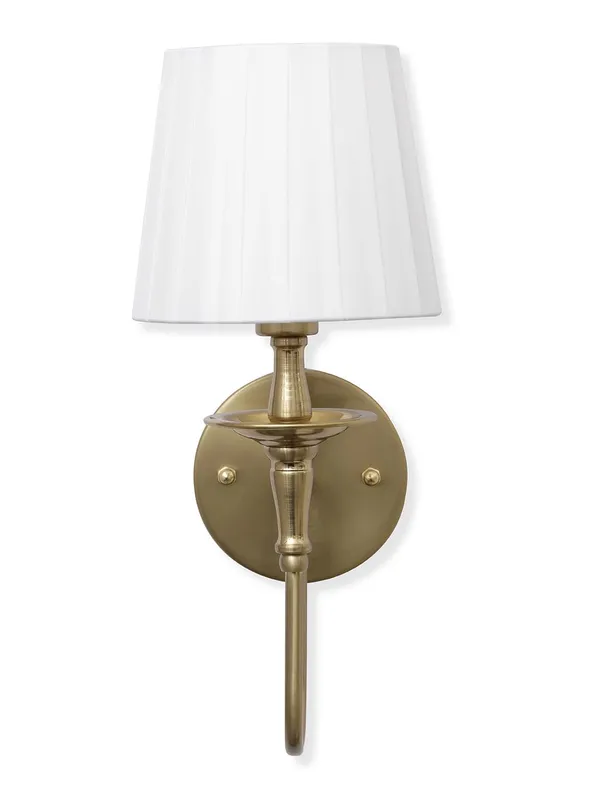 Metal_Fabric_Shade_White_Decorative_Wall_Light