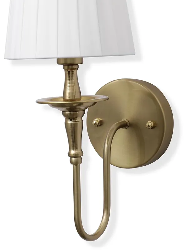 Metal_Fabric_Shade_White_Decorative_Wall_Light