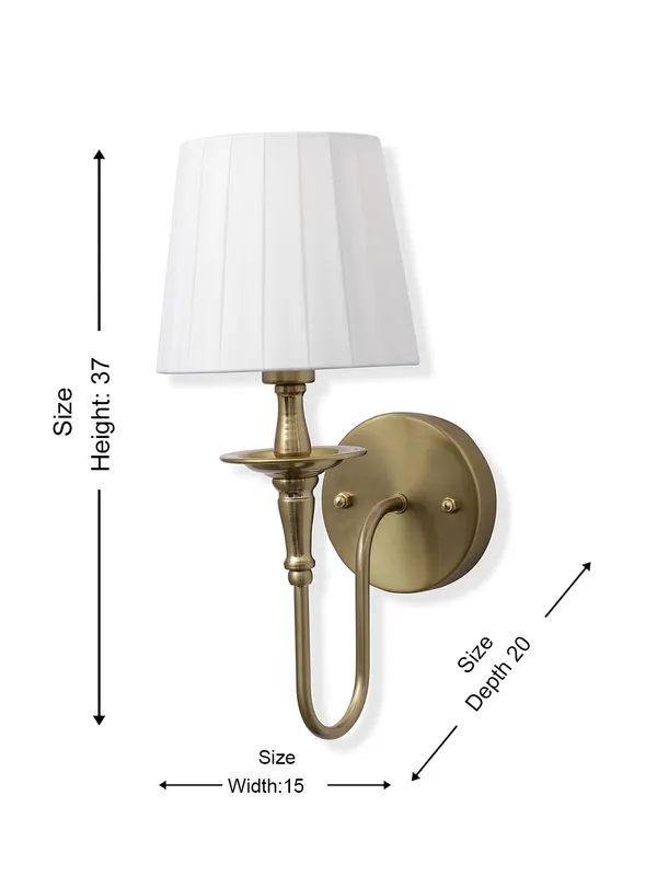 Metal_Fabric_Shade_White_Decorative_Wall_Light