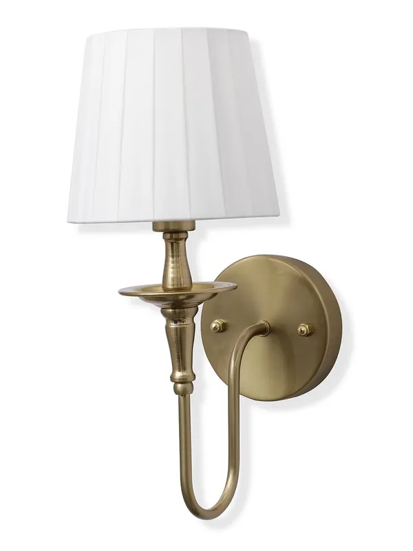 Metal_Fabric_Shade_White_Decorative_Wall_Light