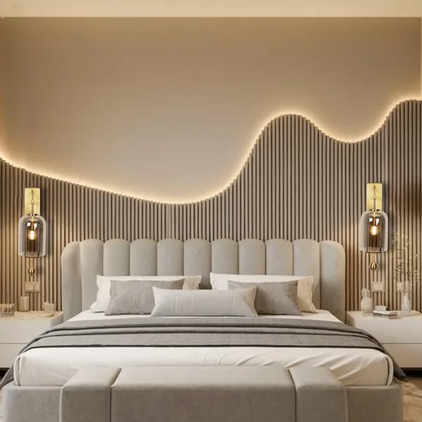 Metal_Modern_Smokey_Glass_Shade_Wall_Sconce