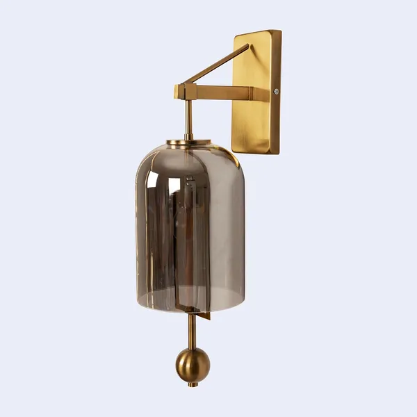 Metal_Modern_Smokey_Glass_Shade_Wall_Sconce