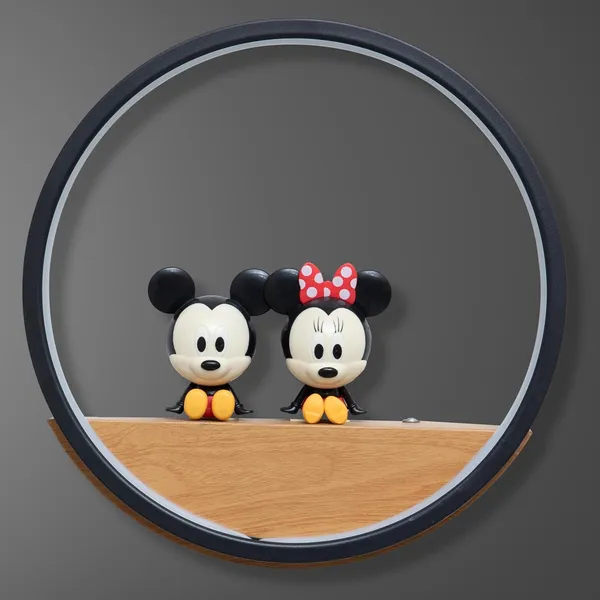 Metal_Wood_Mickey_Minnie_Kids_LED_Wall_Light