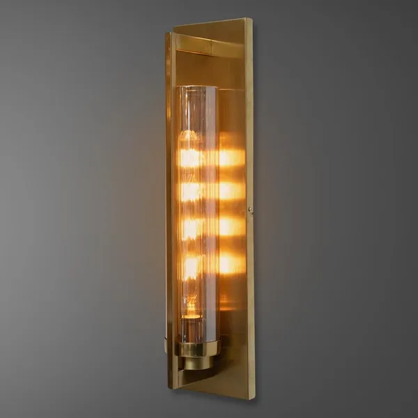 Metal_Contemporary_Glass_Shade_Gold_Wall_Light