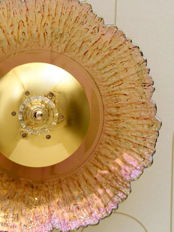 Metal_Amber_Glass_Gold_LED_Wall_Light