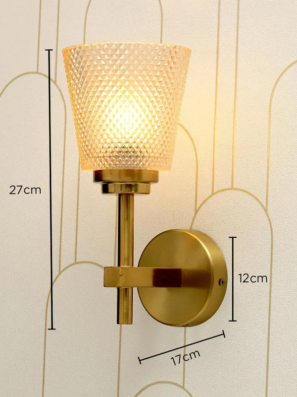 Metal_Glass_Textured_Amber_Gold_Brass_Finish_Wall_Light