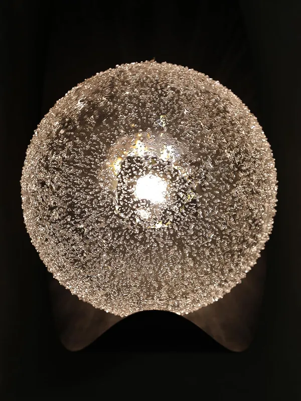 Black_Metal_Textured_Glass_Globe_Wall_Sconce