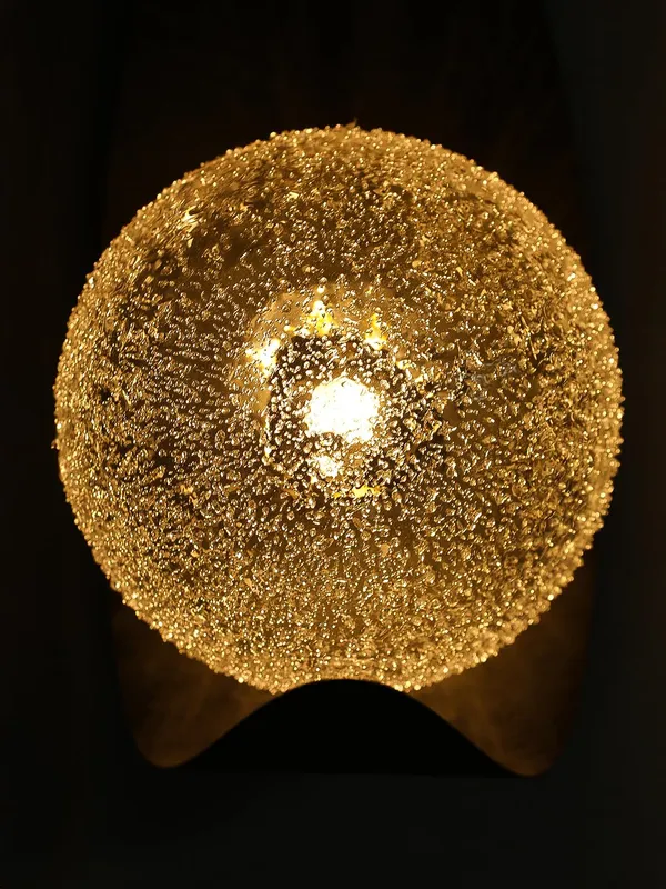 Black_Metal_Textured_Glass_Globe_Wall_Sconce