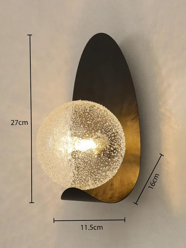 Black_Metal_Textured_Glass_Globe_Wall_Sconce