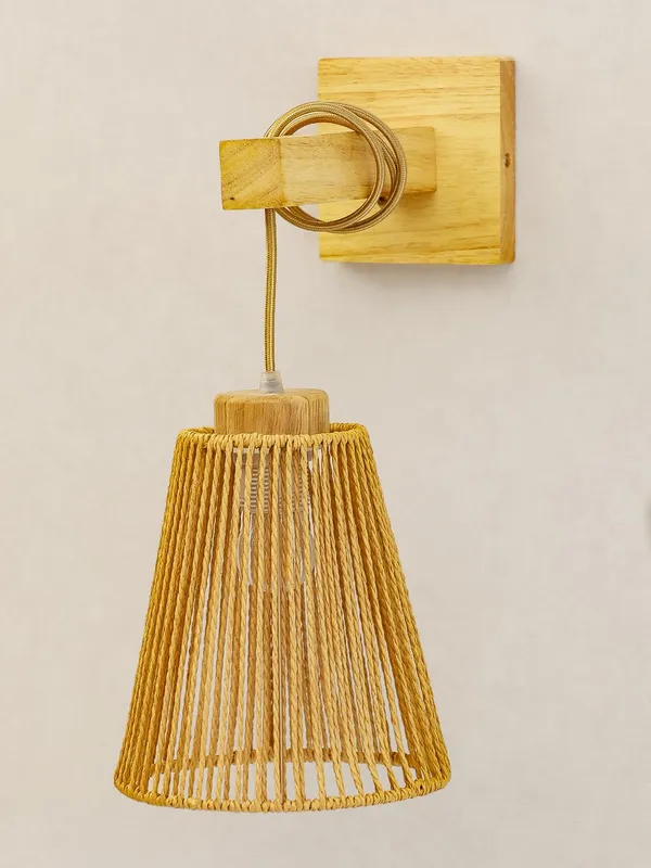 Jute_Wood_Natural_Finish_Decorative_Wall_Light