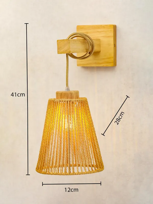 Jute_Wood_Natural_Finish_Decorative_Wall_Light