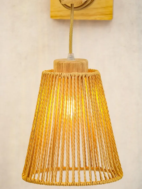 Jute_Wood_Natural_Finish_Decorative_Wall_Light