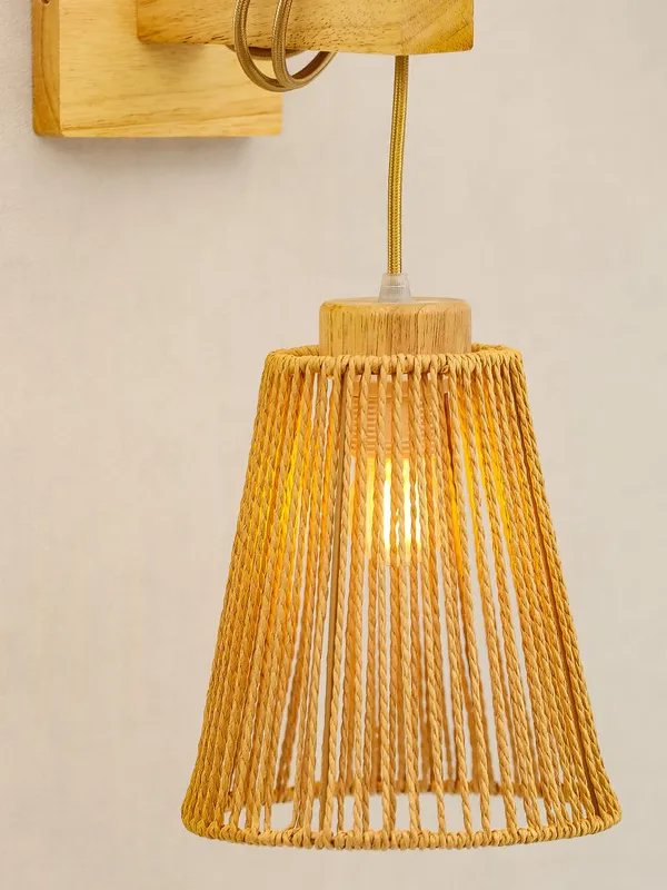 Jute_Wood_Natural_Finish_Decorative_Wall_Light