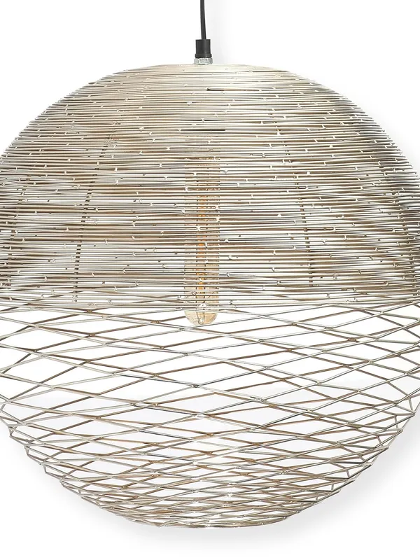 Metal_Contemporary_Decorative_Pendant_Light_Silver