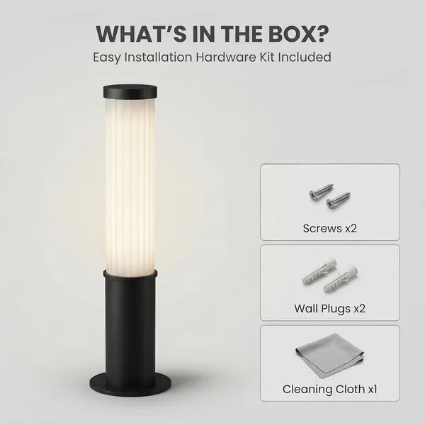 Metal_Modern_Ribbed_Acrylic_Diffuser_Outdoor_Bollard_Light