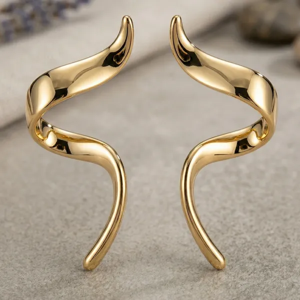 Gold_Alloy_Spiral_Twist_Open_Cuff_Earrings_For_Women