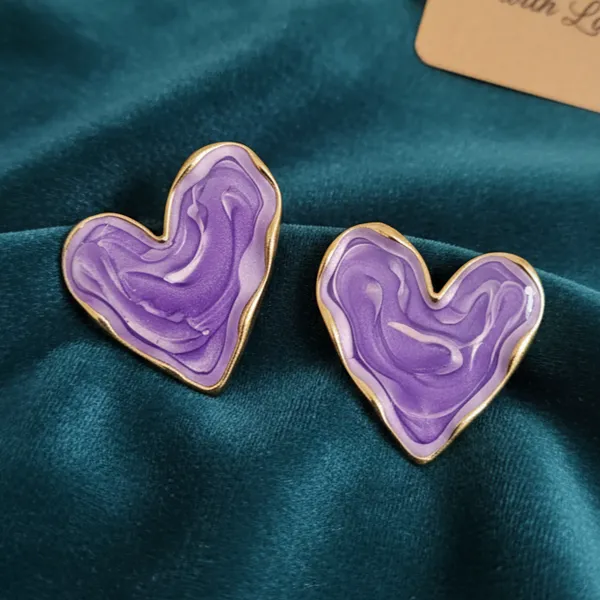 Purple_And_Gold_Resin_Marbled_Heart_Stud_Earrings_For_Women_Pack_Of_2