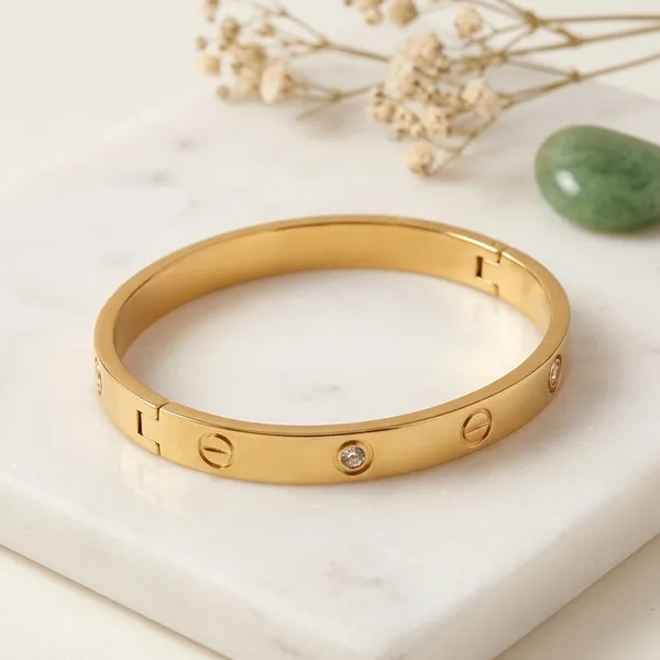 Gold_Alloy_Crystal_Screw_Design_Bangle_Bracelet_For_Women_Pack_Of_2