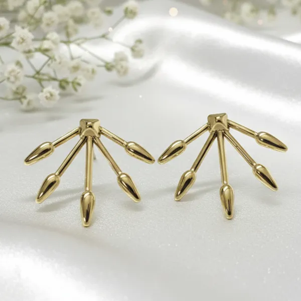 Gold_Alloy_Spike_Ear_Jacket_Earrings_For_Women