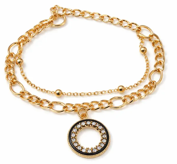 Gold_Alloy_Crystal_Circle_Pendant_Double_Chain_Bracelet_For_Women_Pack_Of_2