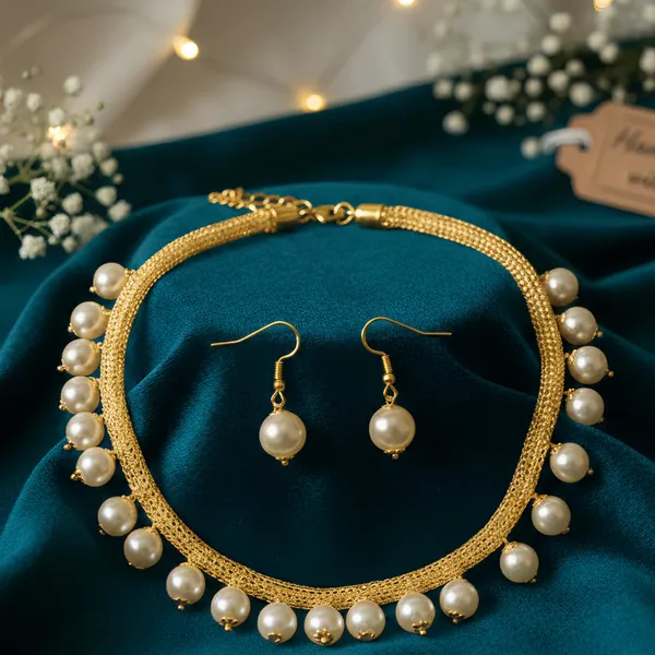 Gold_White_Alloy_Pearl_Necklace_And_Earring_Set_For_Women_Pack_Of_2