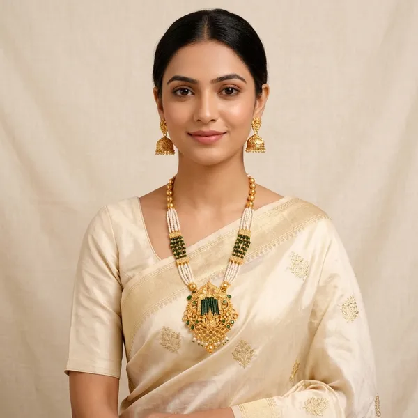 Multicolor_Pearl_Green_Stone_Traditional_Necklace_Set_With_Jhumka_For_Women