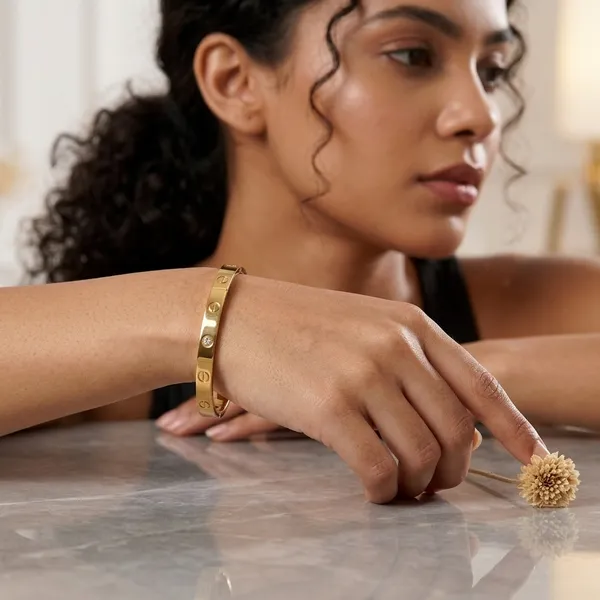 Gold_Alloy_Crystal_Screw_Design_Bangle_Bracelet_For_Women_Pack_Of_2
