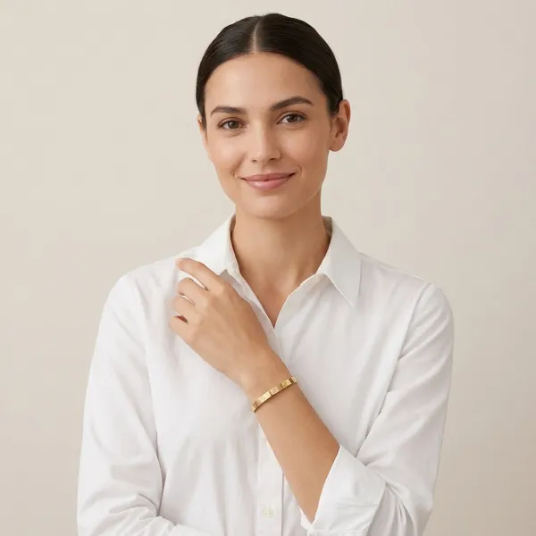 Gold_Alloy_Screw_Design_Bangle_Bracelet_For_Women