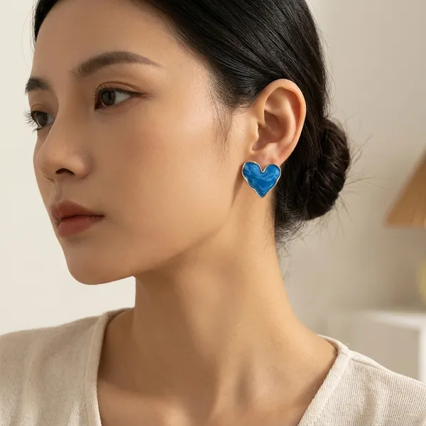 Blue_Gold_Alloy_Heart_Shaped_Stud_Earrings_For_Women_Pack_Of_2