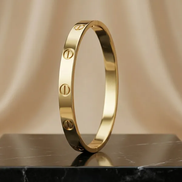 Gold_Alloy_Screw_Design_Bangle_Bracelet_For_Women