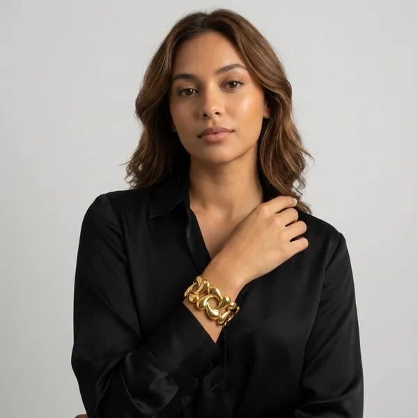 Gold_Alloy_Sculptural_Open_Cuff_Bracelet_For_Women