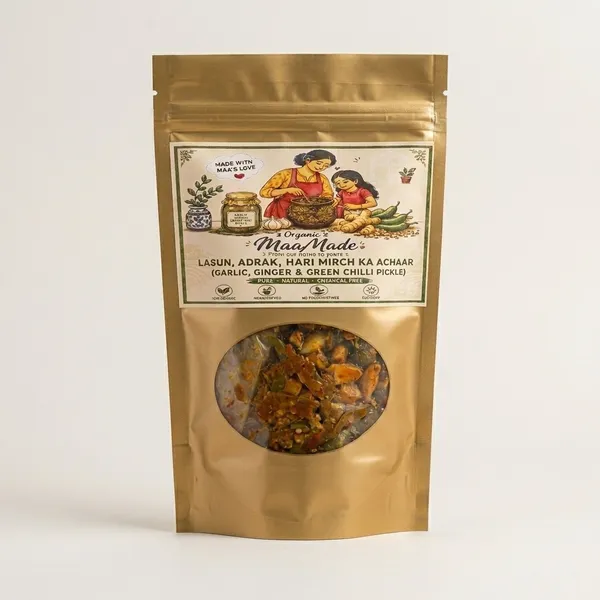 Achaar_Ginger_Garlic_Green_Chilli_100_Gm