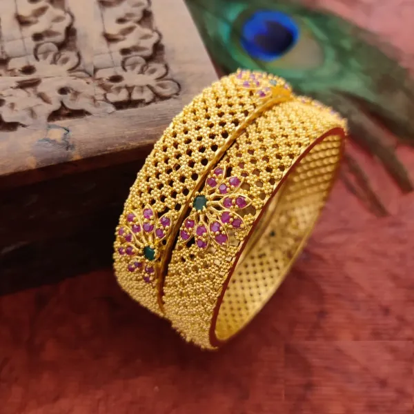 American_Diamond_Brass_Matte_Bangle