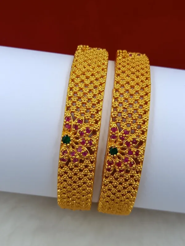 American_Diamond_Brass_Matte_Bangle