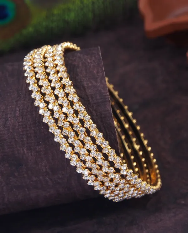 Elegant_Temple_Wear_Micro_Gold_Plated_Bangles_Set_With_American_Diamond_Stones_Set_Of_4