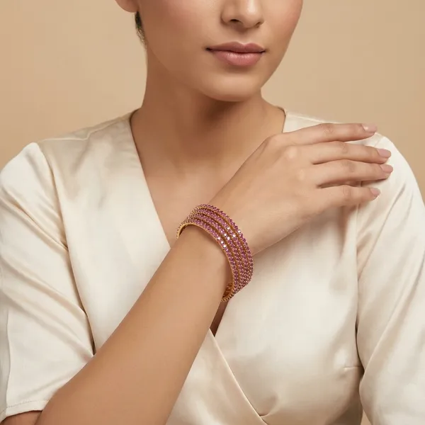 Elegant_Temple_Wear_Micro_Gold_Plated_Bangles_Set_With_American_Diamond_Stones_Set_Of_4