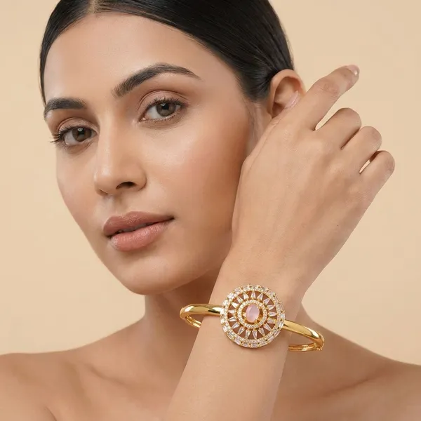 American_Diamond_Free_Size_Openable_Micro_Polish_Bracelet