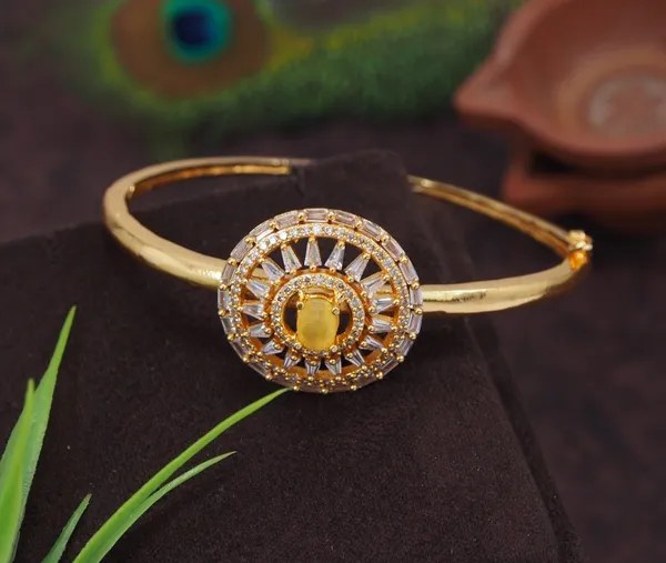 American_Diamond_Free_Size_Openable_Micro_Polish_Bracelet
