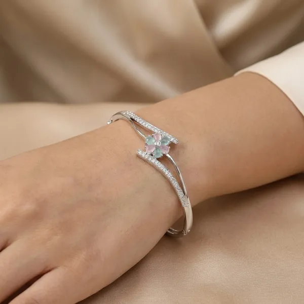 American_Diamond_Free_Size_Openable_Micro_Silver_Polish_Bracelet