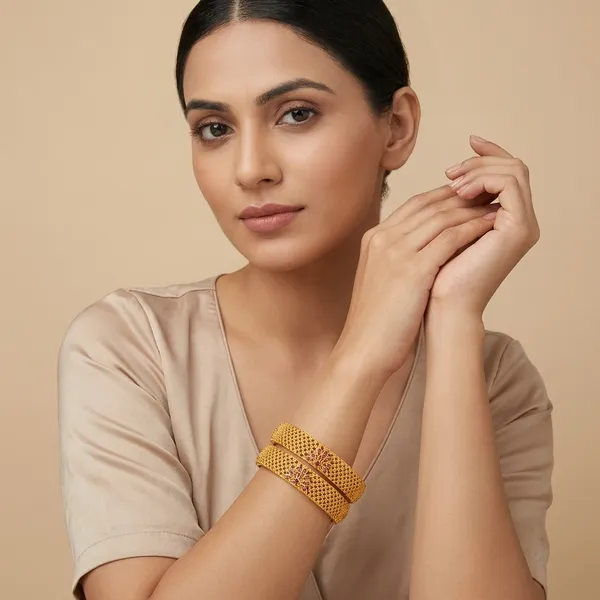 American_Diamond_Brass_Matte_Bangle