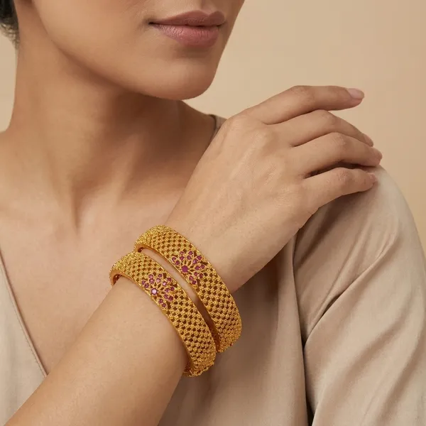American_Diamond_Brass_Matte_Bangle