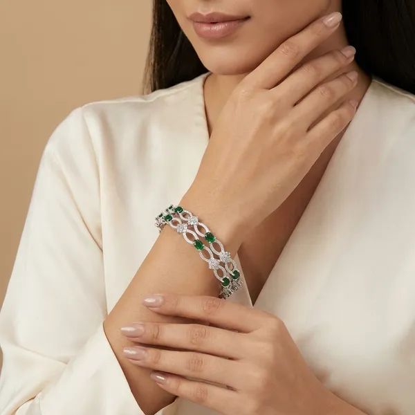 Silver_Plated_Zircon_American_Diamond_Bangle