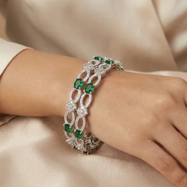 Silver_Plated_Zircon_American_Diamond_Bangle