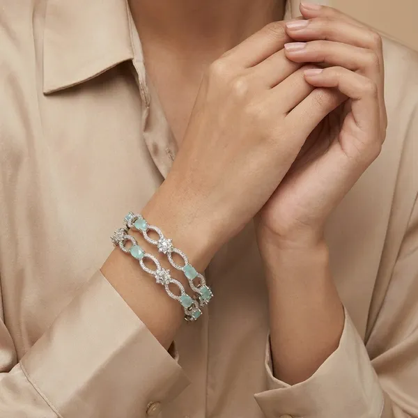 Silver_Plated_Zircon_American_Diamond_Bangle