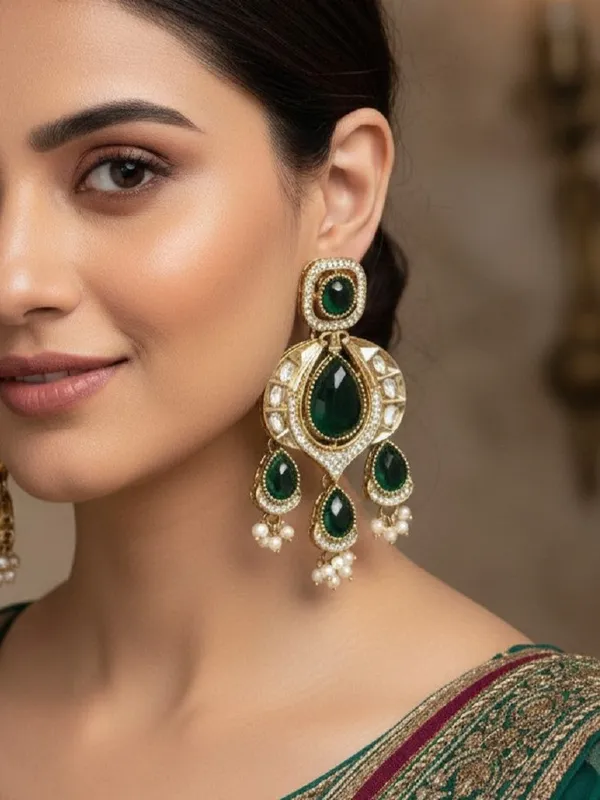 Traditional_Chandbali_Earrings_With_Pearl_Drops