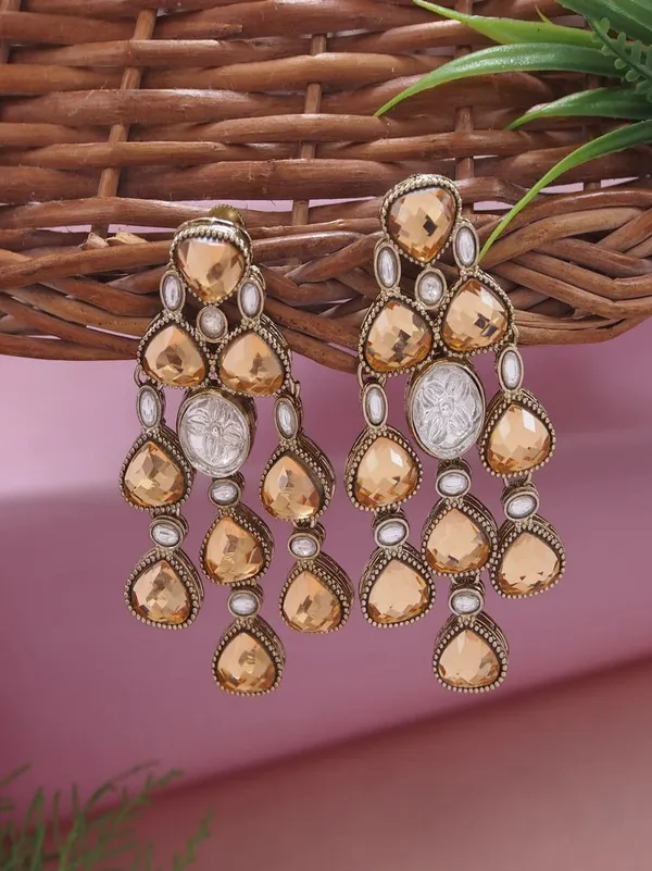 Ethnic_Multi_Stone_&_Kundan_Style_Statement_Earrings