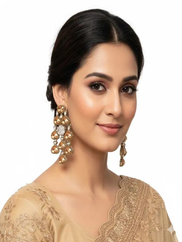 Ethnic_Multi_Stone_&_Kundan_Style_Statement_Earrings