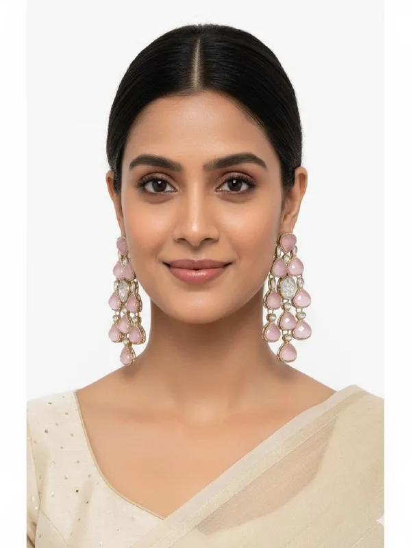 Ethnic_Multi_Stone_&_Kundan_Style_Statement_Earrings