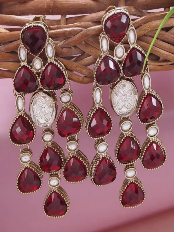 Ethnic_Multi_Stone_&_Kundan_Style_Statement_Earrings